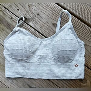 Danskin White Large Women’s Textured Intimates Bra